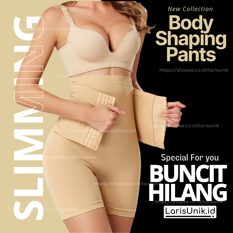 Korset Pelangsing Celana Sepaha Kancing Celana Pelangsing Perut Celana Korset Wanita Korset Pengecil