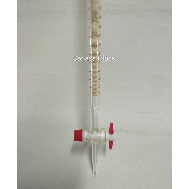 Buret 25ml Keran Teflon Pyrex