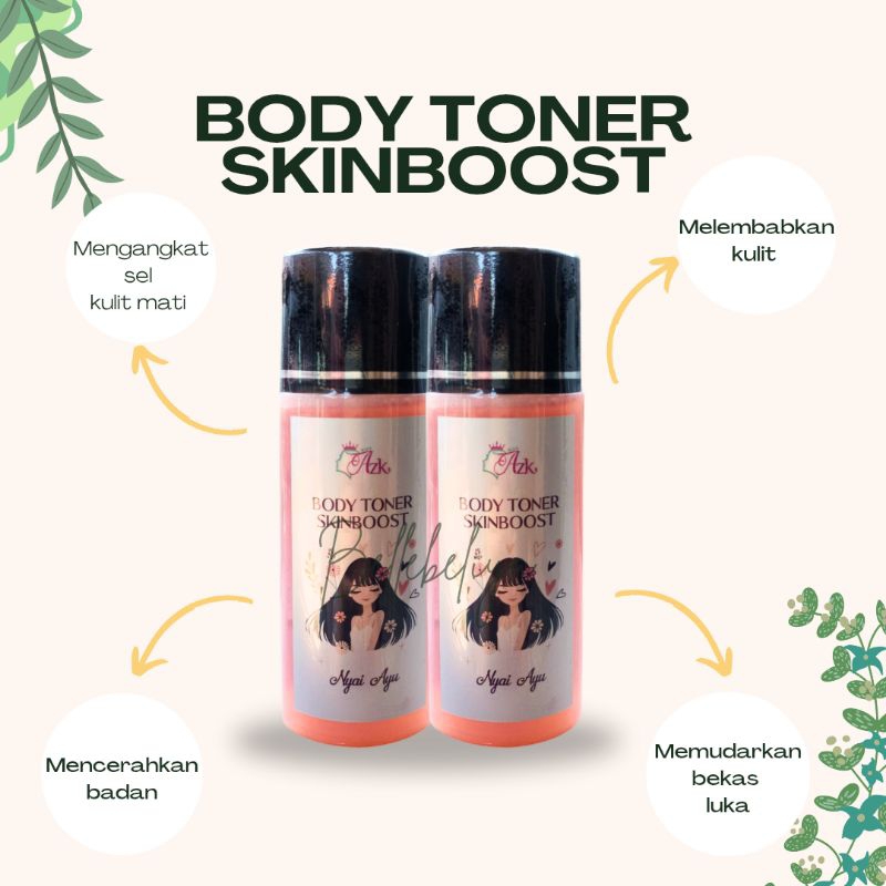 (COD) BODY TONER SKINBOOSTER NYAI AYU - TONER BADAN HITAM STRONG AMPUH MENGHILANGKAN BEKAS LUKA - TO