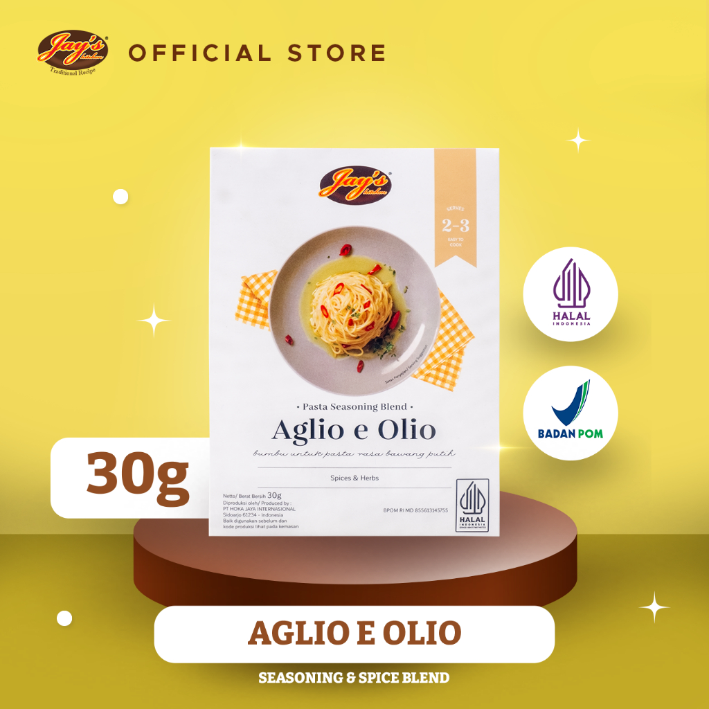 

Jay's Kitchen Aglio E Olio Pasta Seasoning Blend
