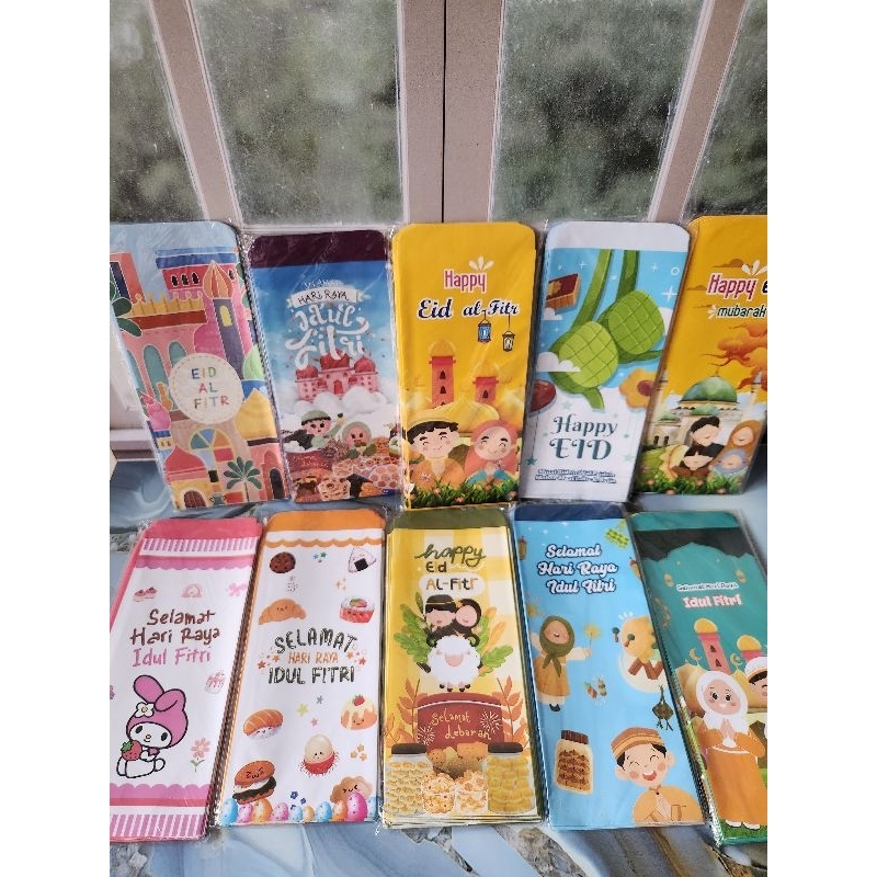 

(Isi 10 pcs) Amplop Lebaran ukuran L PANJANG