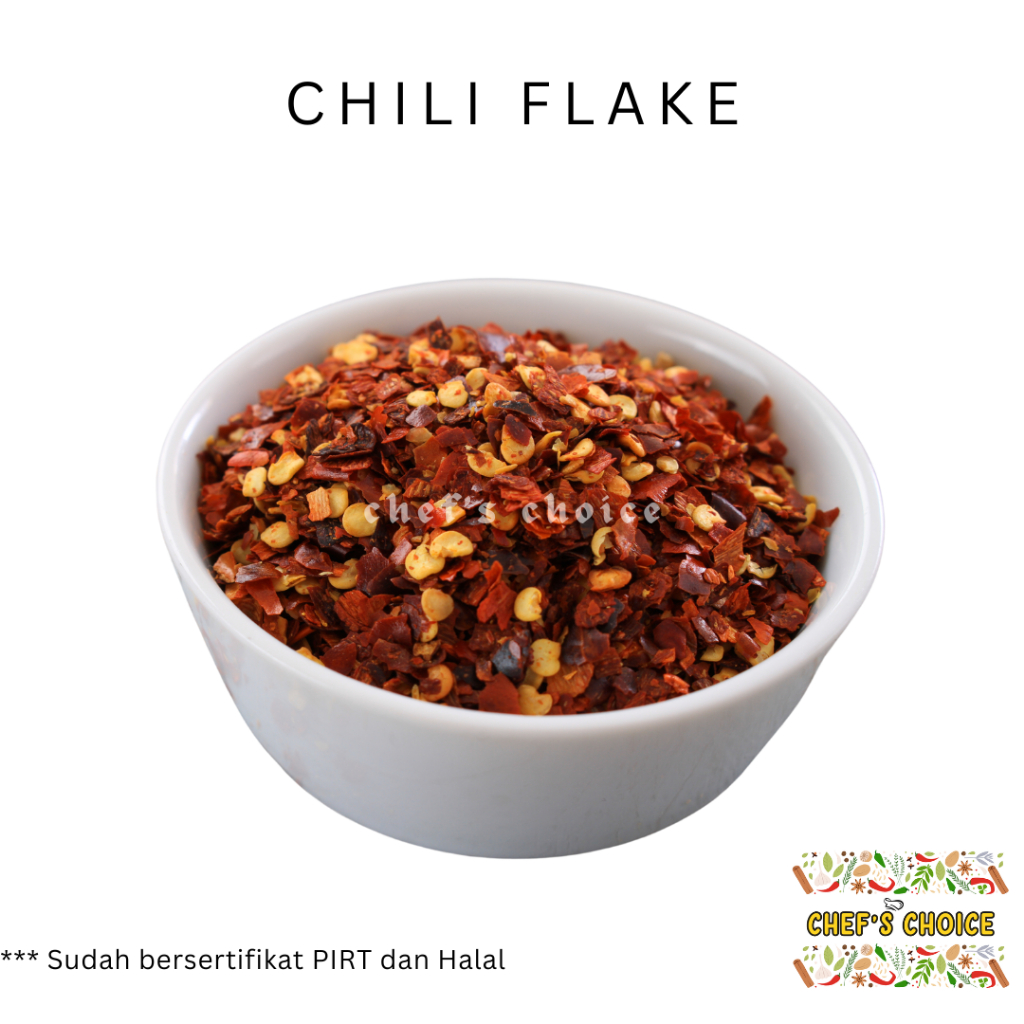 

Chili Flake 250 gr / Cabe Keriting Kering Cacah