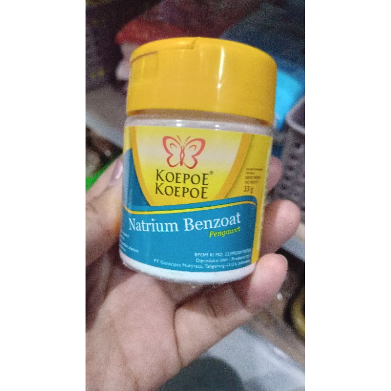 

Koepoe Koepoe Natrium benzoat 33g/ pengawet makanan / pengawet minuman