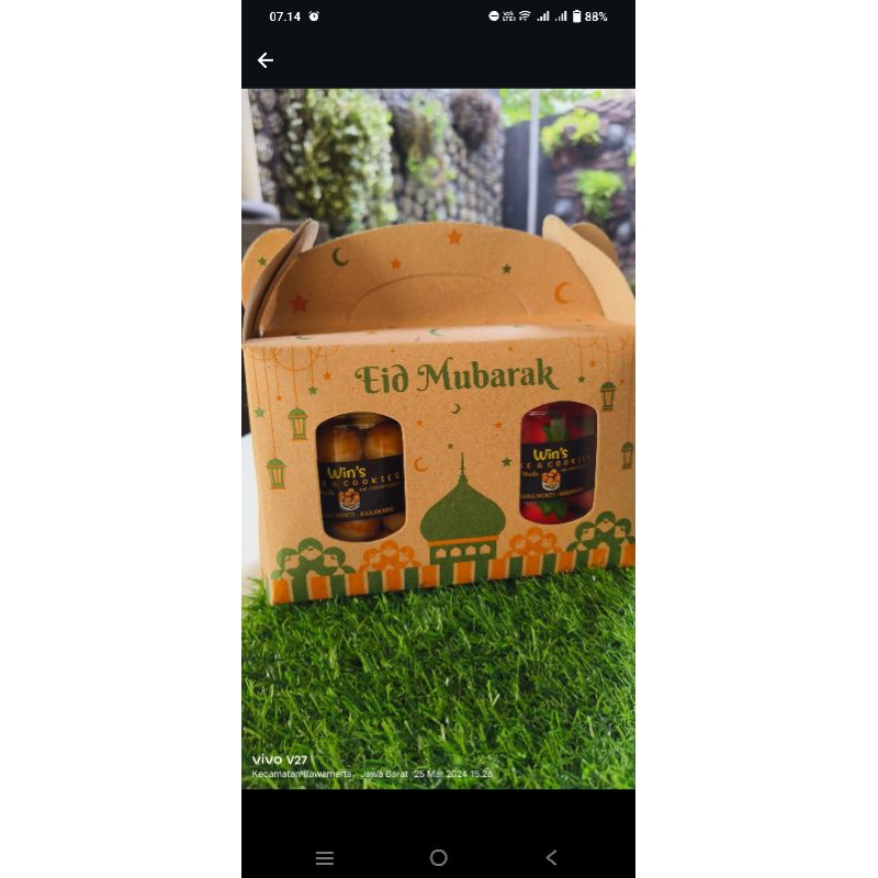 

paket hampers isi 2 ukuran toples 600ml