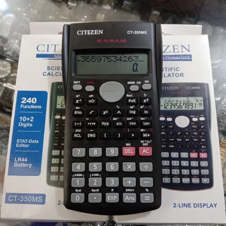 

WTT Kalkulator Citizen CT-350MS 12 Digit Scientific Ilmiah Calculator Meja Sekolah Kantor CT 350 MS