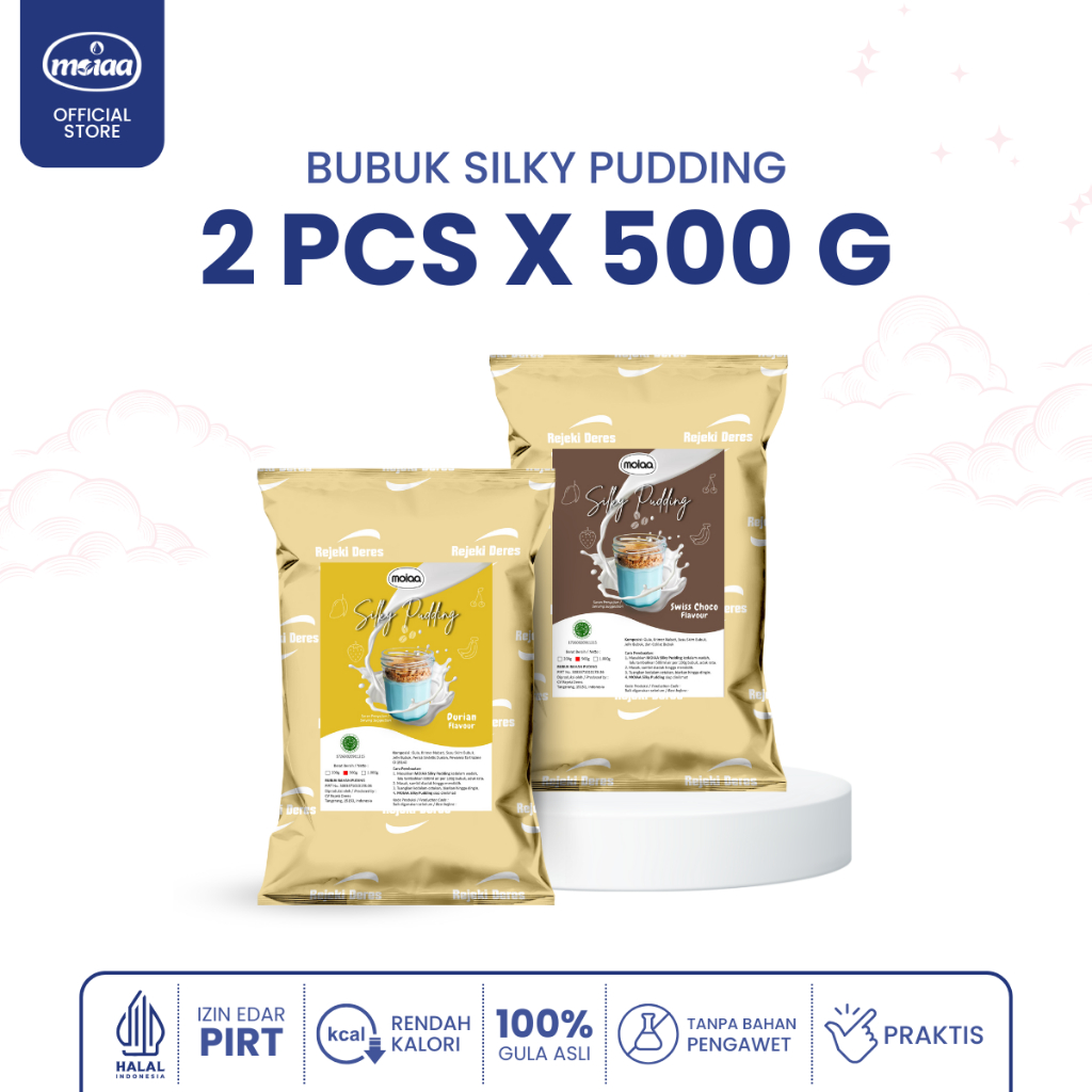 

MOIAA - Paket Hemat 12 - Silky Pudding MOIAA 500 gram isi 2pcs