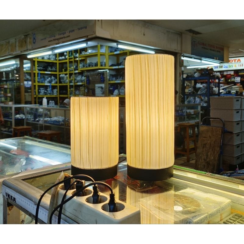 BABAK Lampu meja silinder lampu tidur Lampu Meja Nakas Lampu Meja tidur