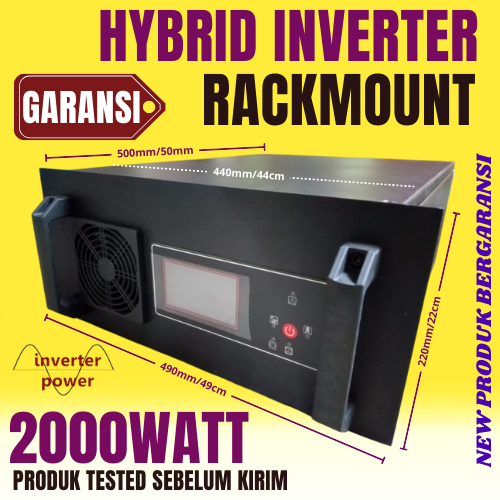 Rackmount Offgrid Inverter Low Frequency Toroid Inverter UPS Rack Mount 2000W LCD Touch Screen Pure 