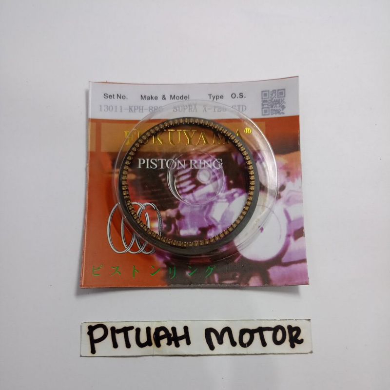 RING PISTON SUPRA X 125/KHARISMA OV.STD ( 13011 KPH 880 ) ORIGINAL FUKUYAMA