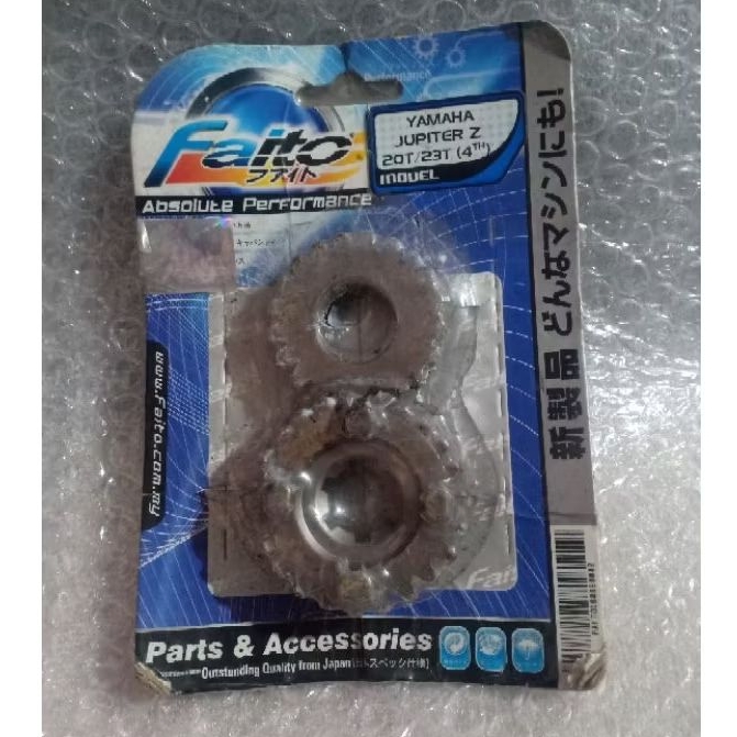 RASIO GIGI RASIO 4 YAMAHA JUPITER Z 20T/23T FAITO RACING RASIO FAITO JUPITER Z