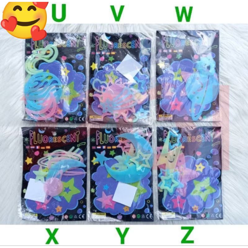 

J6 - STIKER KARAKTER/STIKER NYALA/GLOW IN THE DARK