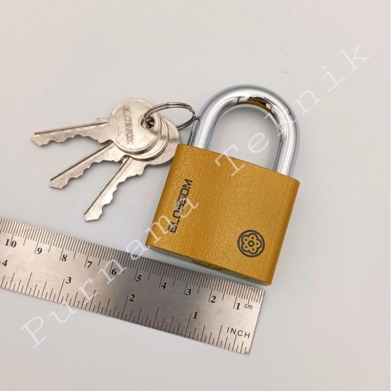 Gembok Blossom Kuning 50 MM Gembok Kuning 50 mm - BLOSSOM