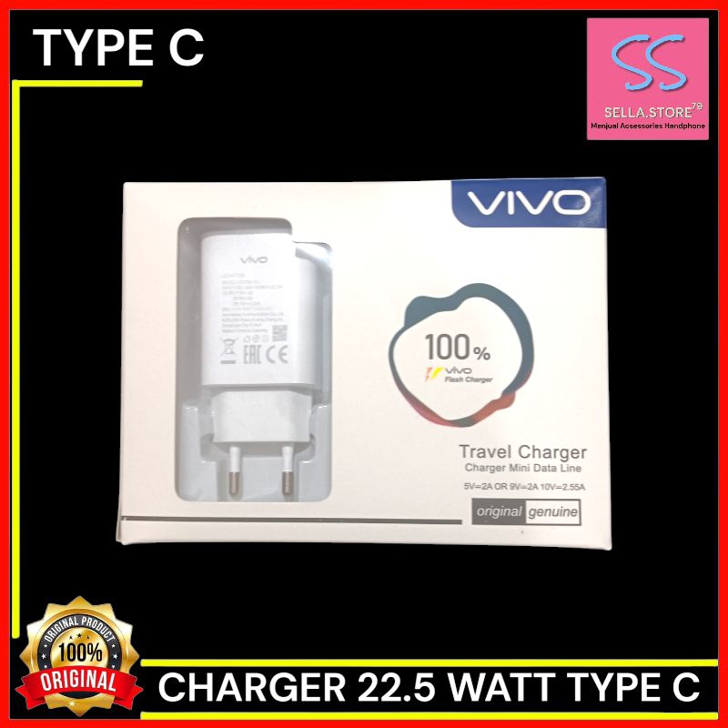 Charger VIVO X27 X27 Pro X30 X50 X50 Pro Type C 18W 22.5W Fast Charging