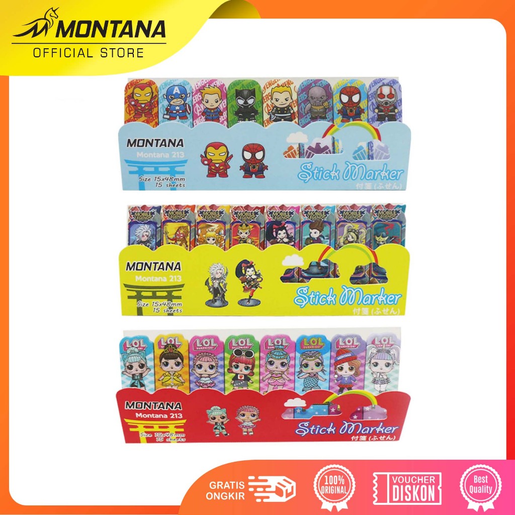 

MurahMurahATK Memo Stick / Sticky Note / Memo Tempel Montana 213