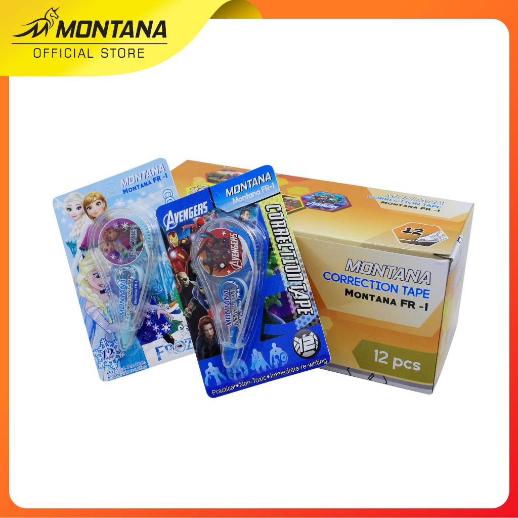 

MurahMurahATK Correction Tape / Pita Koreksi Montana FR-1 BOX