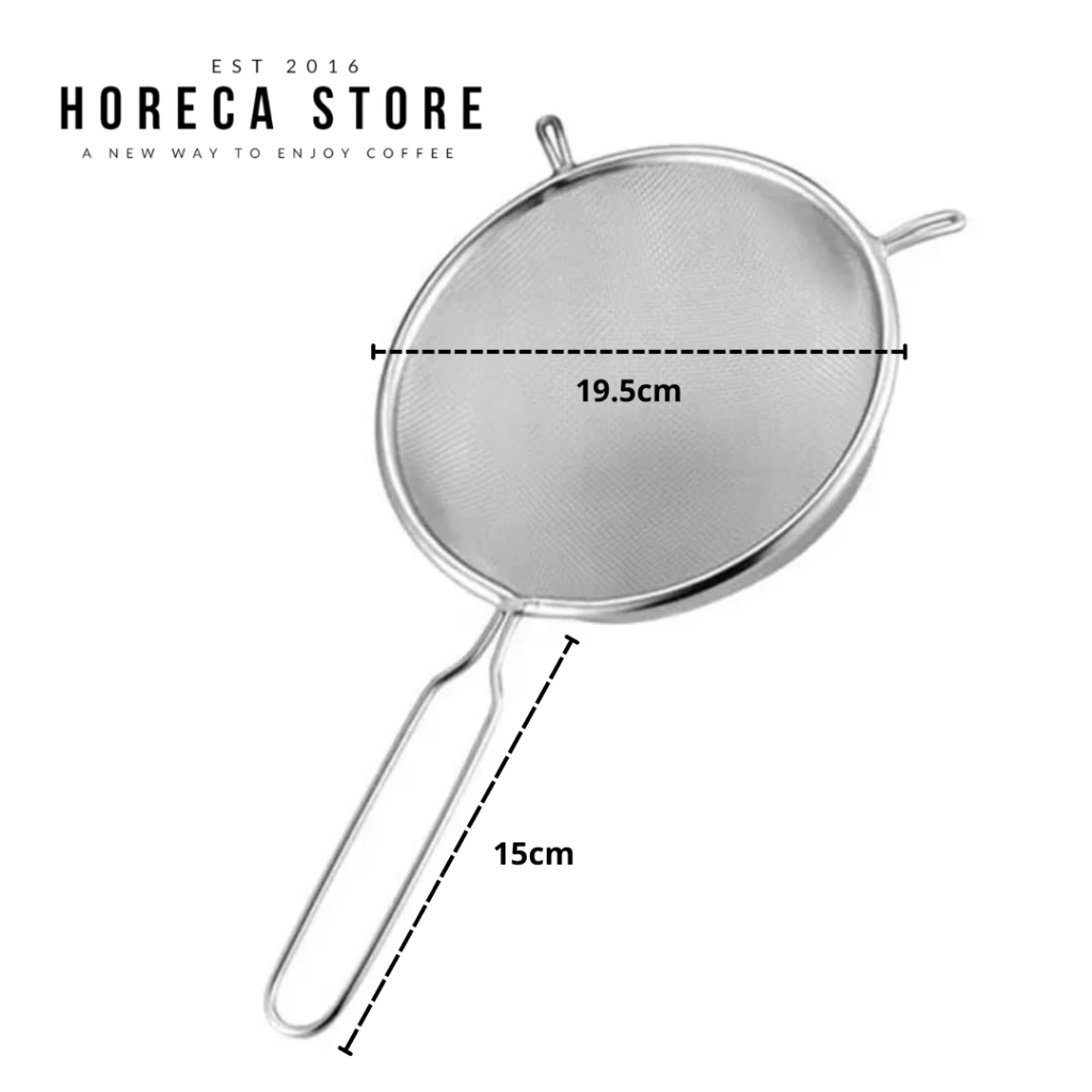 Saringan Stainless Steel 8 inch 20cm Kuping 2 / Penyaring Ayakan Bubuk Tepung Jus