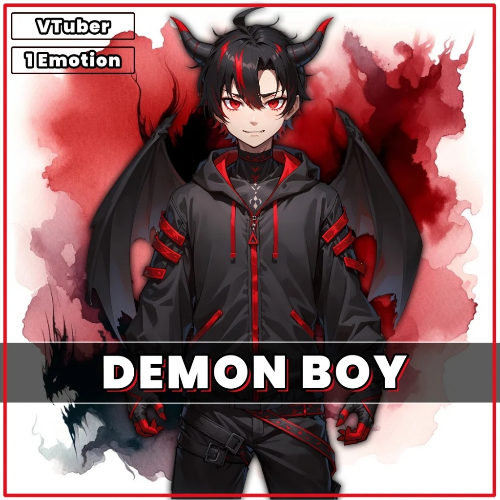 Vtuber / Live2d (Premade & Siap Pakai) - Demon Boy