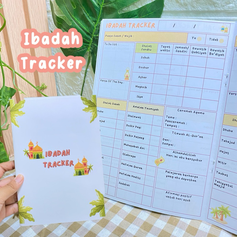 Buku Ibadah Tracker Ibadah Planner Aesthetic