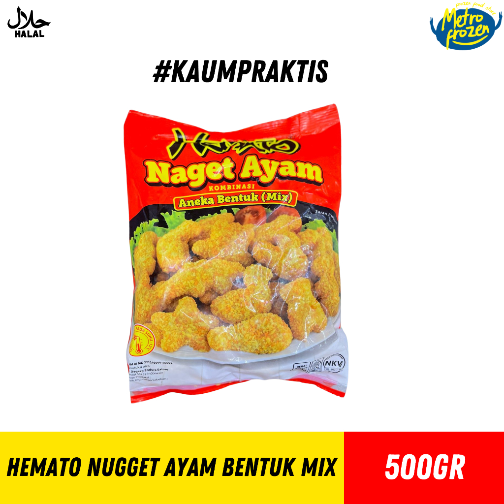 

HEMATO Nugget Ayam Bentuk Mix 500gr