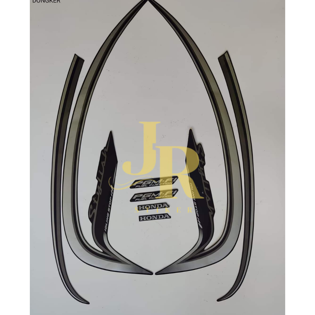 Striping honda scoopy stylish 2016 biru dongker JRstiker