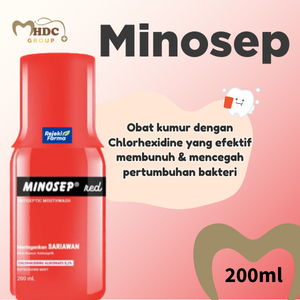 Minosep - Obat Kumur untuk pengobatan sariawan