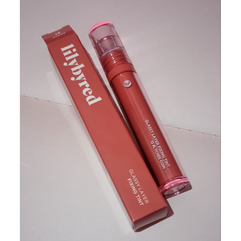 NEW LILYBYRED GLASSY LAYER FIXING TINT SHADE 13 LYCHEE COIN