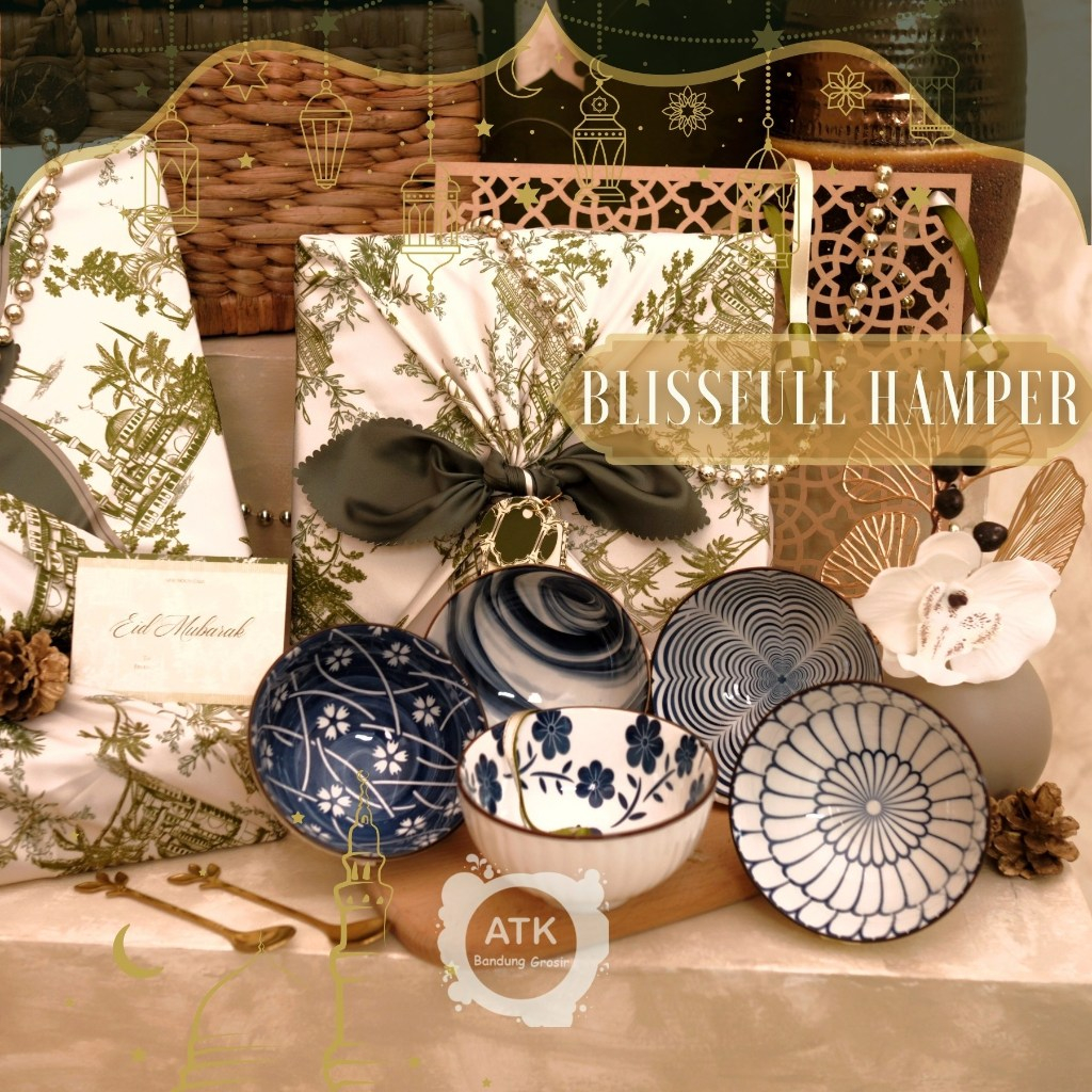 

BLISSFUL hamper parcel Ramadhan Lebaran Hari Raya Idul Fitri Ramadan hampers hadiah 2025 Set Tableware Parsel Bingkisan Kado Souvenir Aesthetic Exclusive