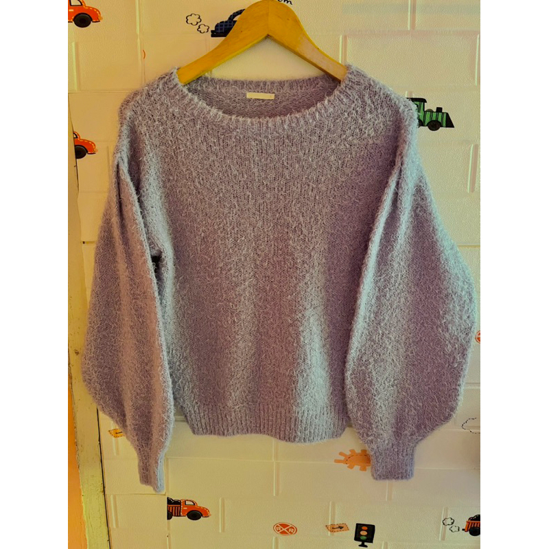 Rajut Fuzzy Lengan Balon Prelove