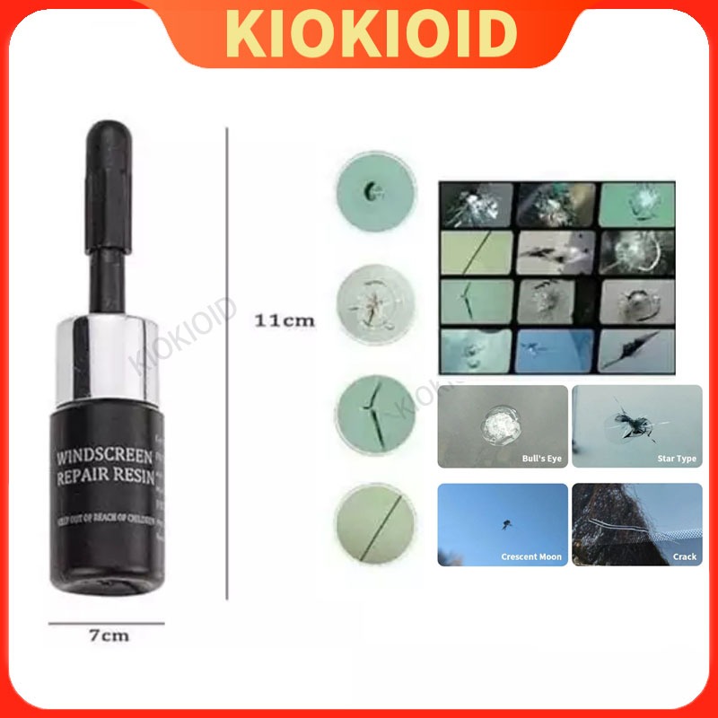 Glass Lem Perekat Kaca Mobil Retak Tanpa Bekas/kaca retak/lemkacamobilretak/Windshield Repair Kit Gl