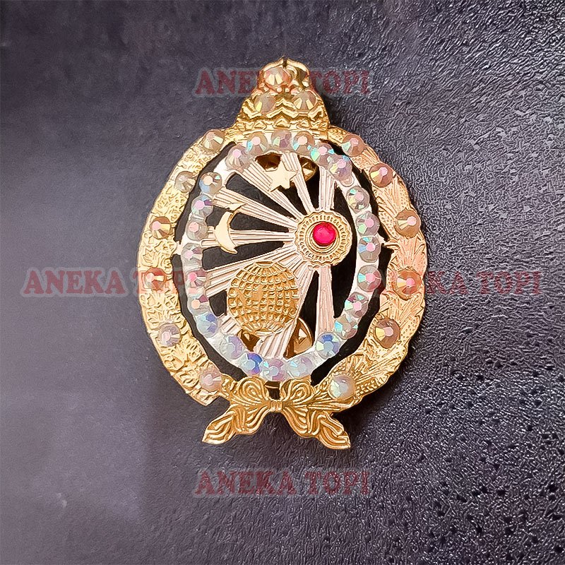 Pin Bros Keraton Solo Baru Pin Logo Keraton Surakarta Logam - Aneka Topi