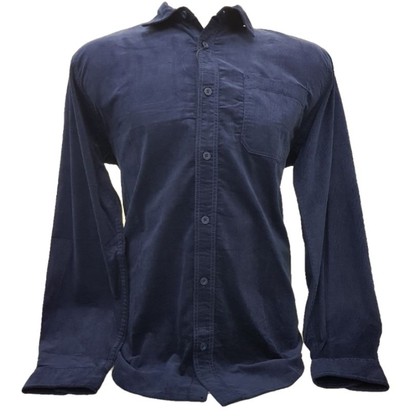 KEMEJA CRESSIDA SLIM FIT PRIA HMKBL.UB484X KATUN CORDUROY