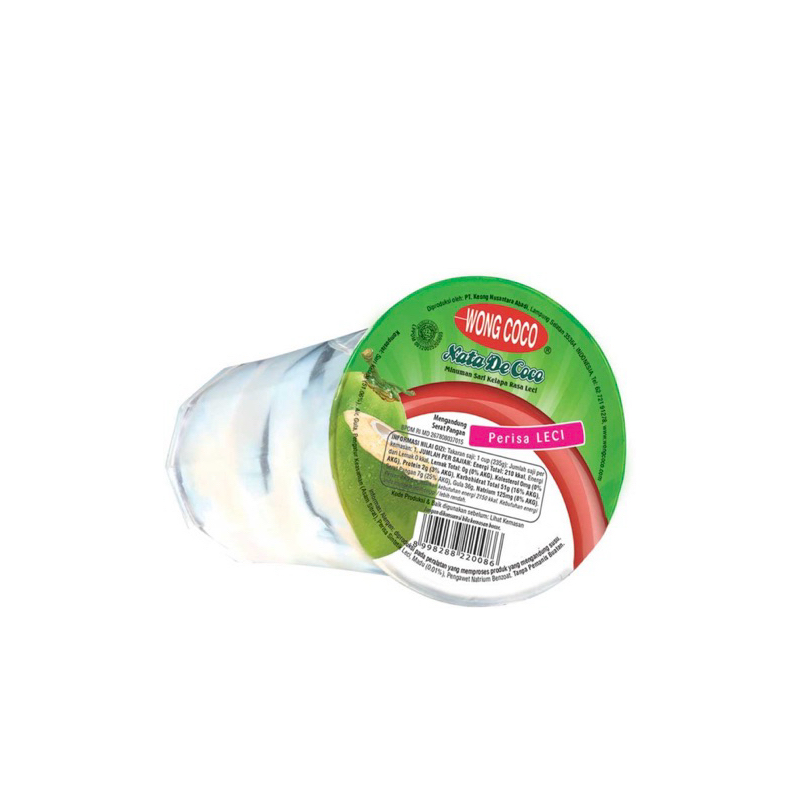 

Wong Coco Nata De Coco Minuman Sari Kelapa Rasa Leci 220 gr