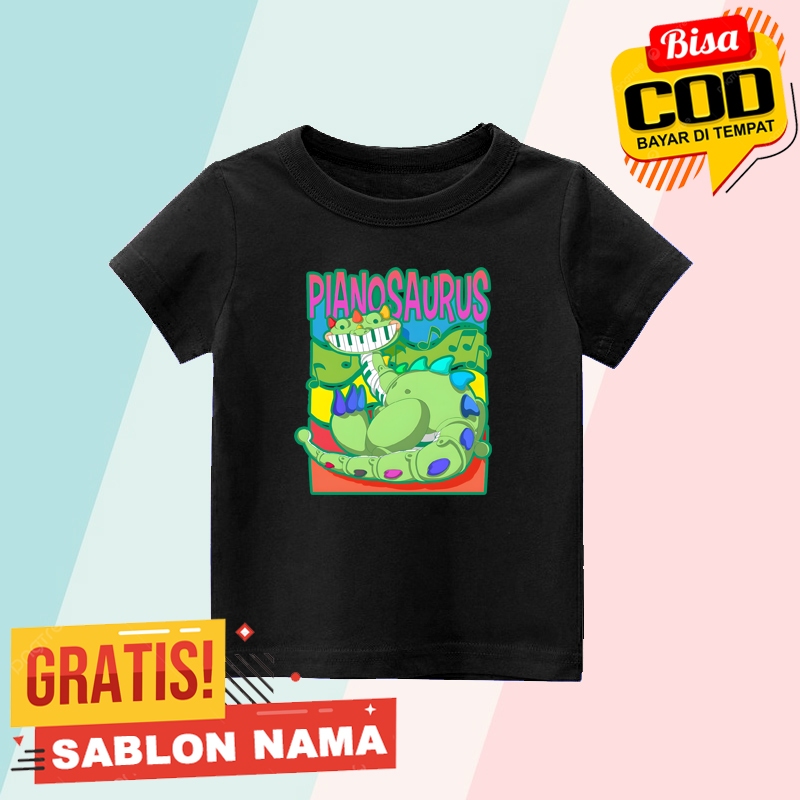 Kaos Anak Poppy Playtime Piano Saurus / Baju Anak Laki Laki & Perempuan