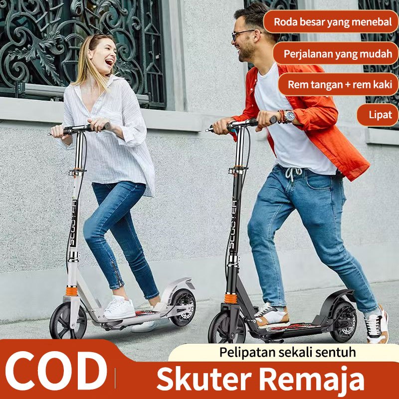 Scooter EXOTIC /Skuter Remaja Roda 2/Rem Tangan Otoped Skuter Lipat/Skuter Mobilitas