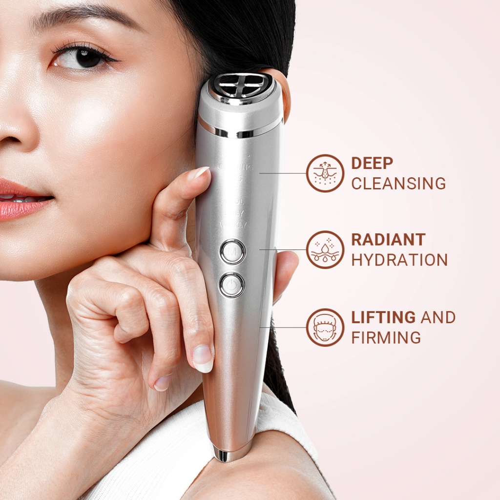 NEW The Splendor Lumin Alat Pengencang Wajah 6in1 Skin Tightening RF Facial Firming Tool