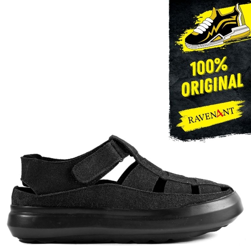 WANDER ETC IDL:16 Black Black ORIGINAL - Sepatu Sandal Fisherman