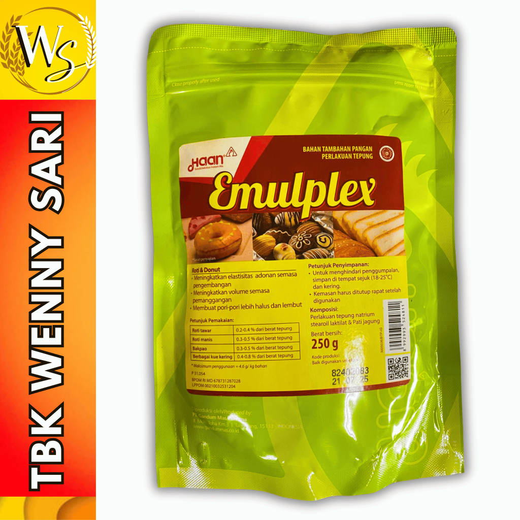 

Emulplex Haan 100 Gram / 250 Gram Bahan Perlakuan Tepung