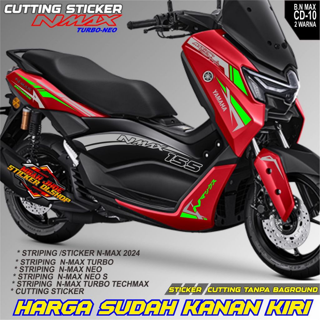 CUTTING STICKER/STRIPING MOTOR ALL NEW YAMAHA NMAX STIKER NMAX TURBO/NEO/NEO S/TURBO TECHMAX BODY ME