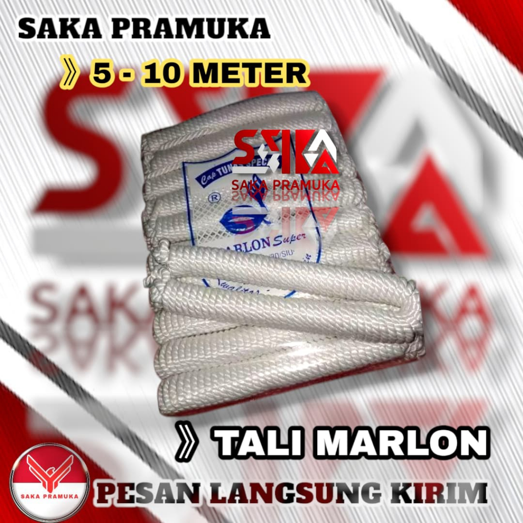 Tali tambang tenda pramuka marlon 5 meter 10 meter