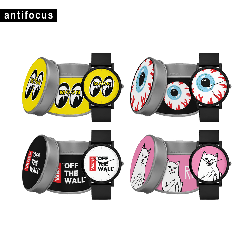 Jam Tangan Analog Stussy Supreme Vans Ripndip Bape Docmart Deus Mastermind Mishka Mooneyes Dr Marten