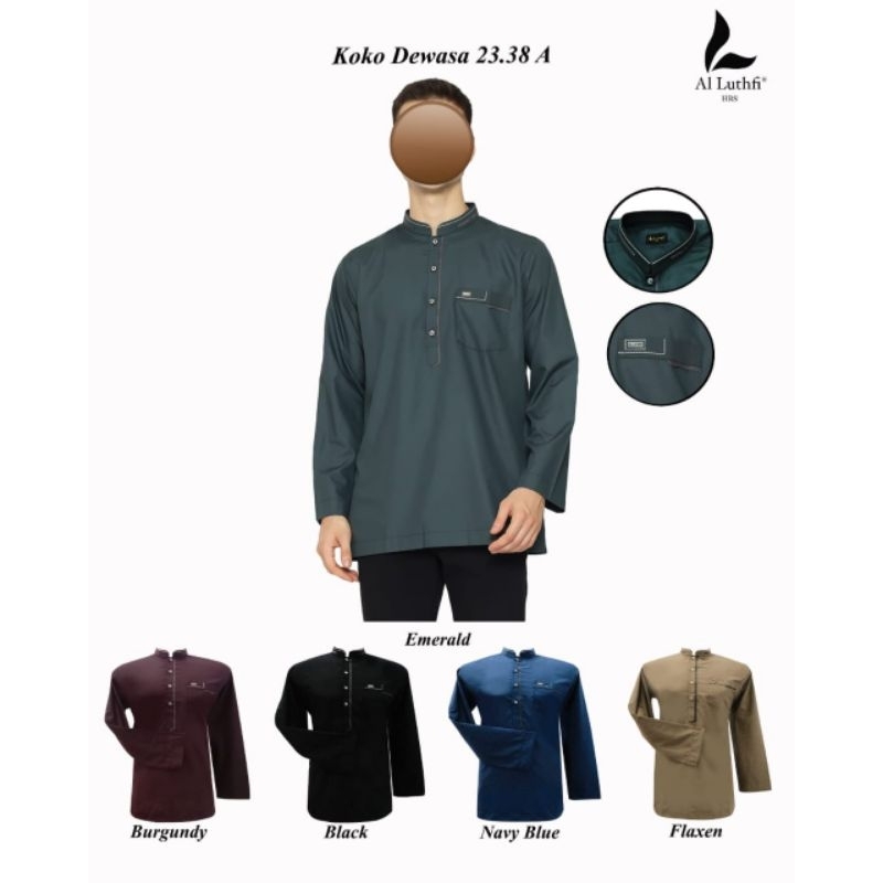 AL-LUTHFI koko lengan panjang varian warna