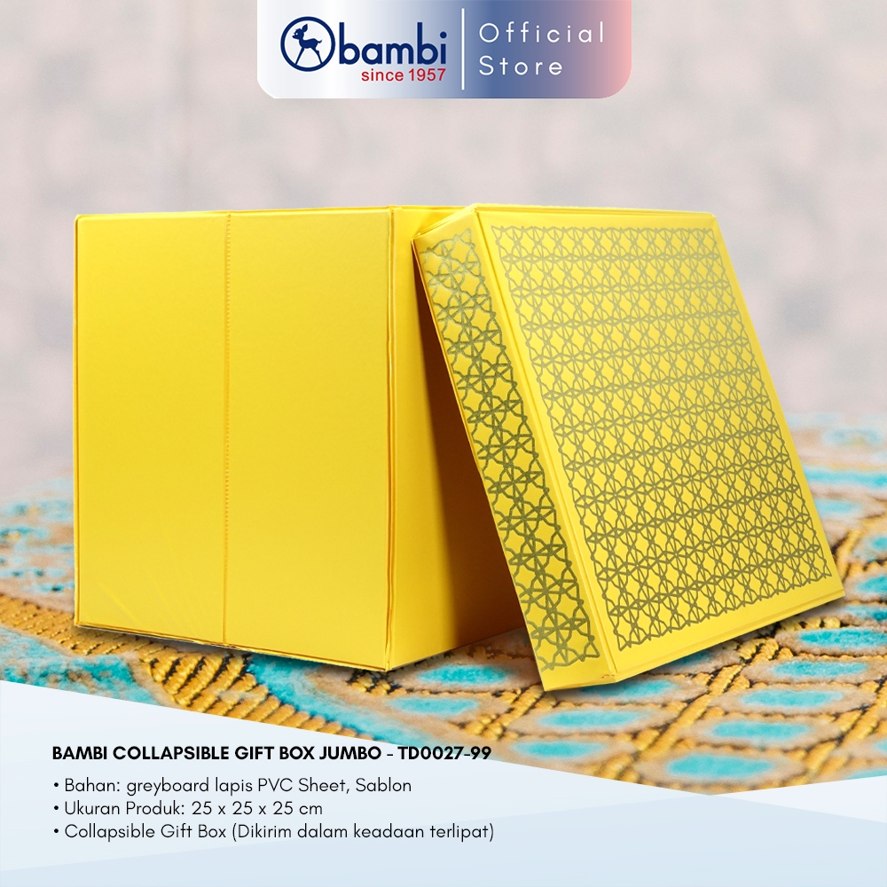 

Bambi Gift Box Super Jumbo Idul Fitri Yellow Fudebako Tipe Collapsible Gift Box Original