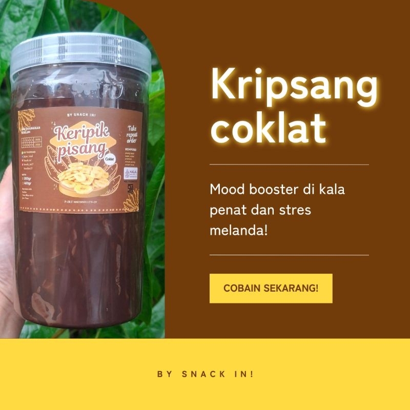 

SNACK In! keripik pisang lumer netto400gr ||Blitar