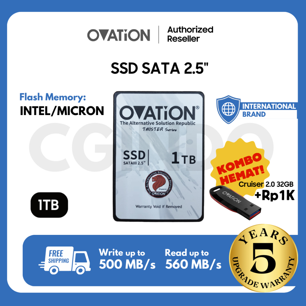 OVATION SSD 1TB 2.5" SSD SATA SSD Internal SSD SATA3 SSD Comparable SSD 120GB / SSD 240GB / SSD 500G