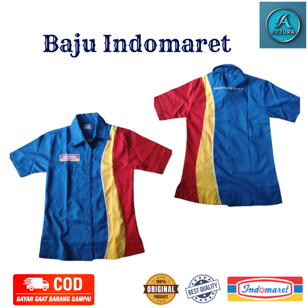 Baju Indomaret Cowok | Baju Kerja Indomaret | Baju Kerja Cowok |Kemeja Indomaret|Seragam Kerja Cowok