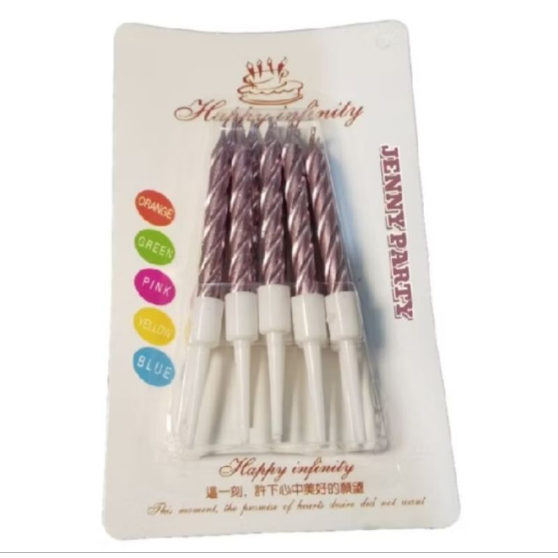 LILIN ULANG TAHUN / LILIN SPIRAL KECIL LILAC