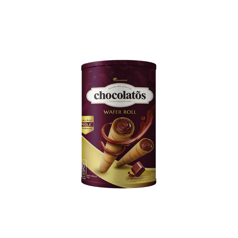 

Chocolatos Wafer Roll Cokelat Kaleng 310 gr