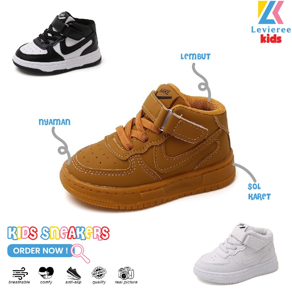 KODE U68N LVRkids FREE BOX SIZE 2136 Sepatu Anak Sneakers Anak LakiLaki Perempuan Sepatu Boots Anak 