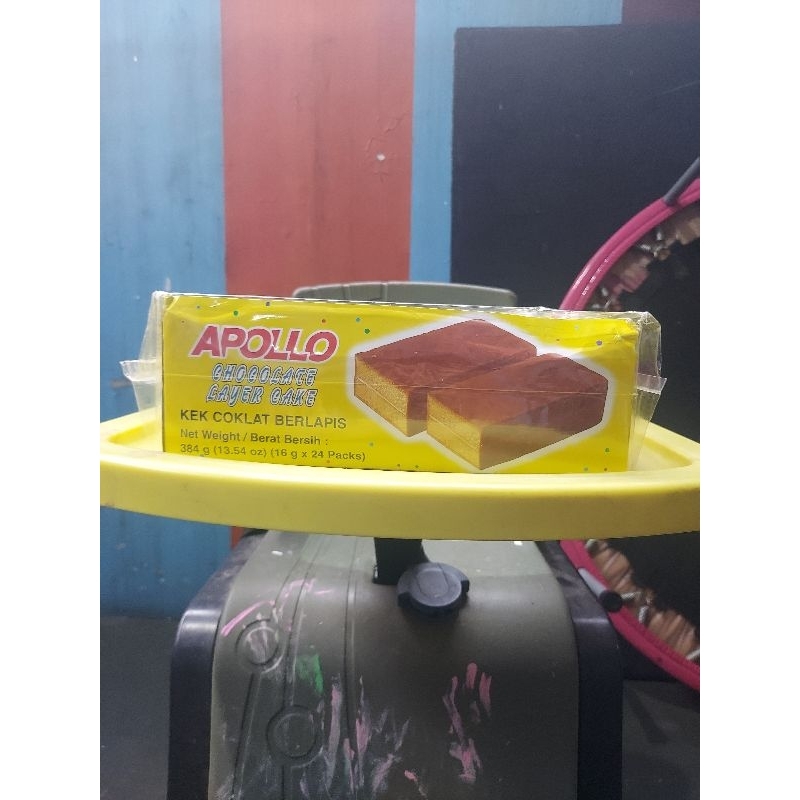 Apollo Chocolate Layer Cake (24 pack x 16gr) Apollo Coklat Lapis Kue Lapis - Apollo Layer Cake Peris