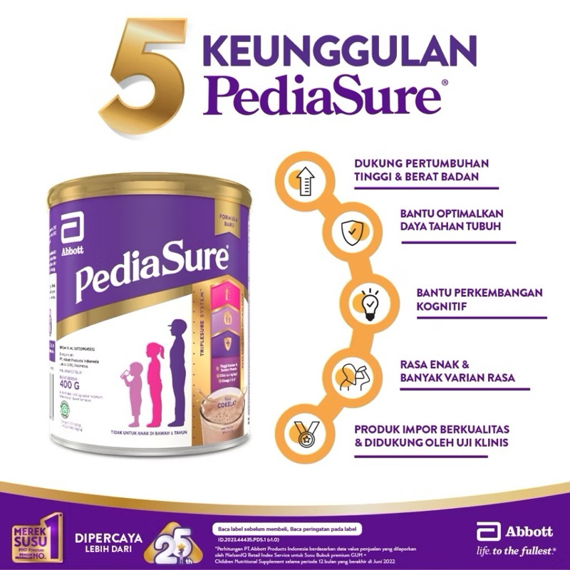 

PEDIASURE TRIPLESURE 800gr VANILA/MADU